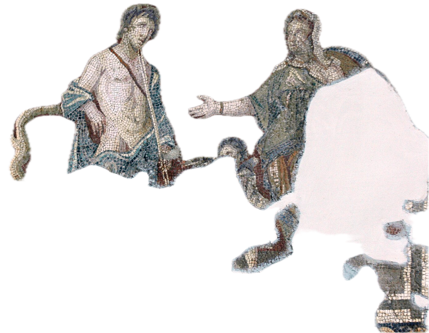Антея. Antakya Archaeological Museum Four seasons mosaic Bellerophon and Steneboia in 2004 01