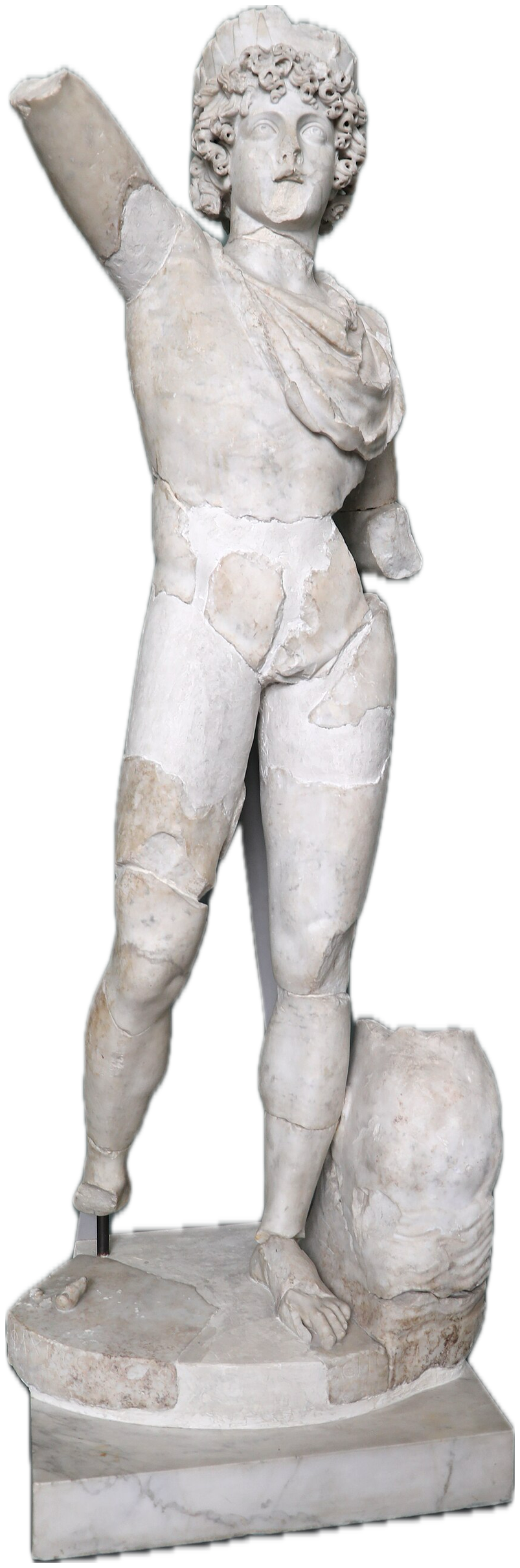 Гелиос. Antica roma, statue dall'esquilino, in marmo di carrara, IV secolo dc, helios, IN 623