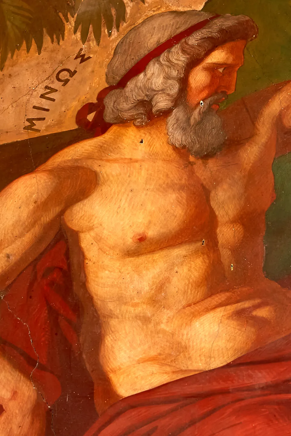 Минос. Minos — mural, National and Kapodistrian University of Athens